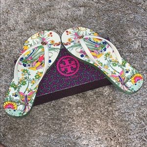 Tory Burch New ivory promised land thin flip flop